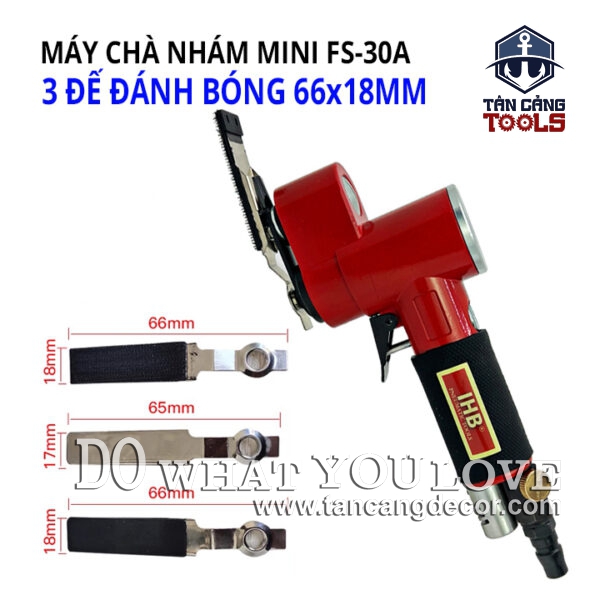 Máy Chà Nhám Dùng Hơi Mini Hình Chữ Nhật 66 x 18 mm IHB FS-30A