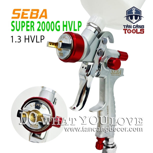 Súng Phun Sơn Seba 2000G 1.3 mm HVLP 600 cc ( Bản Mới )