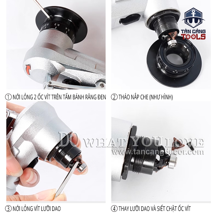 Máy Gọt Chỉ Dùng Hơi Mini Lưỡi Cong R1.5 - Ảnh 7