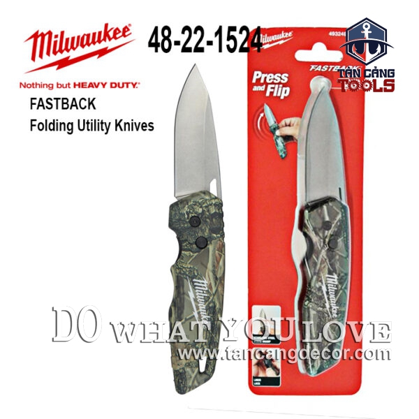 Dao Gấp Camo FASTBACK Milwaukee 48-22-1524