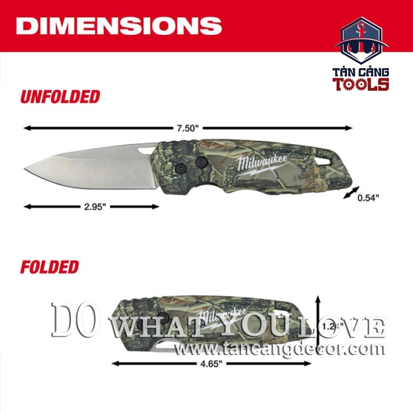 Dao Gấp Camo FASTBACK Milwaukee 48-22-1524 - Ảnh 3