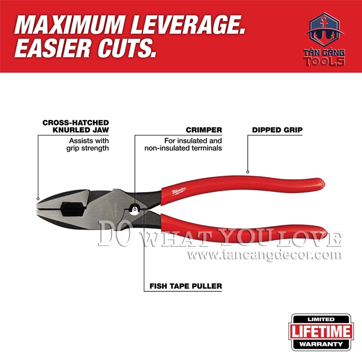 Kìm Cắt Đa Năng 230 mm Milwaukee 48-22-6500 - Ảnh 2
