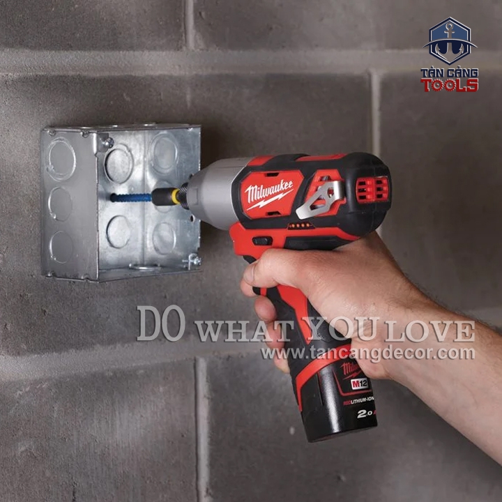 Combo Milwaukee BPD + FID2 BID M12 New Entry 1 ( 2 Pin, 1 Sạc, Găng Tay, Thước Móc Khóa 2 Mét ) - Ảnh 11