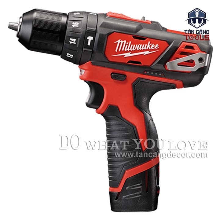 Combo Milwaukee BPD + FID2 BID M12 New Entry 1 ( 2 Pin, 1 Sạc, Găng Tay, Thước Móc Khóa 2 Mét ) - Ảnh 5