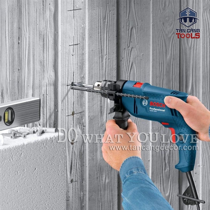 Máy Khoan Động Lực 100 Chi Tiết Bosch GSB 550 SET 550W - Ảnh 7