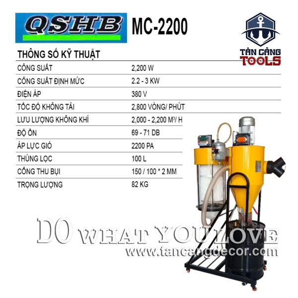 Alternative view of Máy Hút Bụi Trung Tâm QSHB MC-2200 3000W ( Phiên Bản Điện 3 Pha )