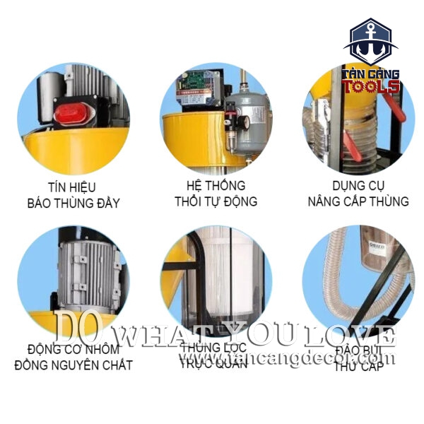 Máy Hút Bụi Trung Tâm QSHB MC-2200 3000W ( Phiên Bản Điện 3 Pha ) - Ảnh 5