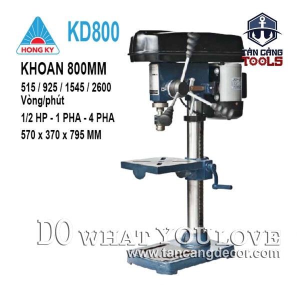 Máy Khoan Bàn Hồng Ký KD800 1/2HP
