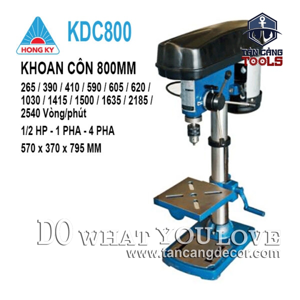 Máy Khoan Bàn Hồng Ký KDC800 1/2HP