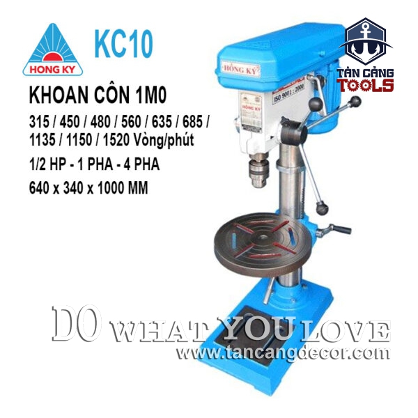 Máy Khoan Bàn Hồng Ký KC10 1/2HP (Khoan Côn)