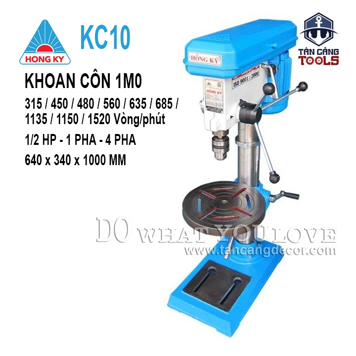 Máy Khoan Bàn Hồng Ký KC10 1/2HP (Khoan Côn)