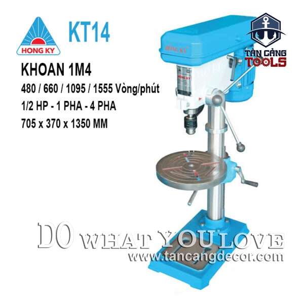 Máy Khoan Bàn Hồng Ký KT14 1/2HP