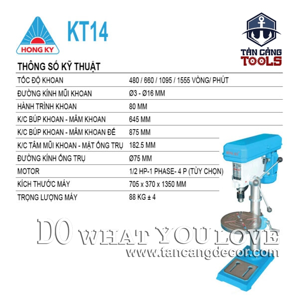 Alternative view of Máy Khoan Bàn Hồng Ký KT14 1/2HP