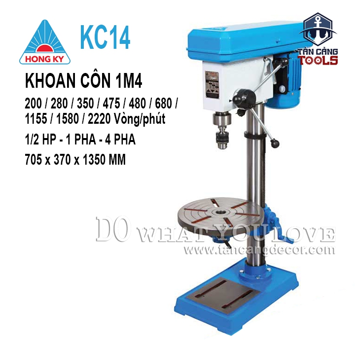 Máy Khoan Bàn Hồng Ký KC14 1/2HP ( Khoan Côn )