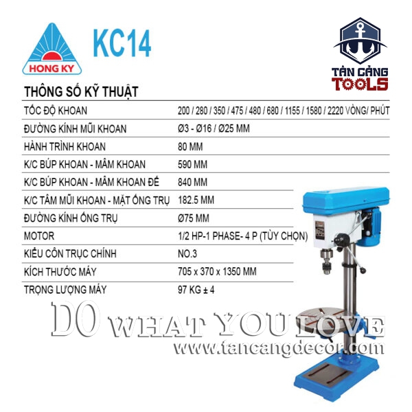 Alternative view of Máy Khoan Bàn Hồng Ký KC14 1/2HP ( Khoan Côn )