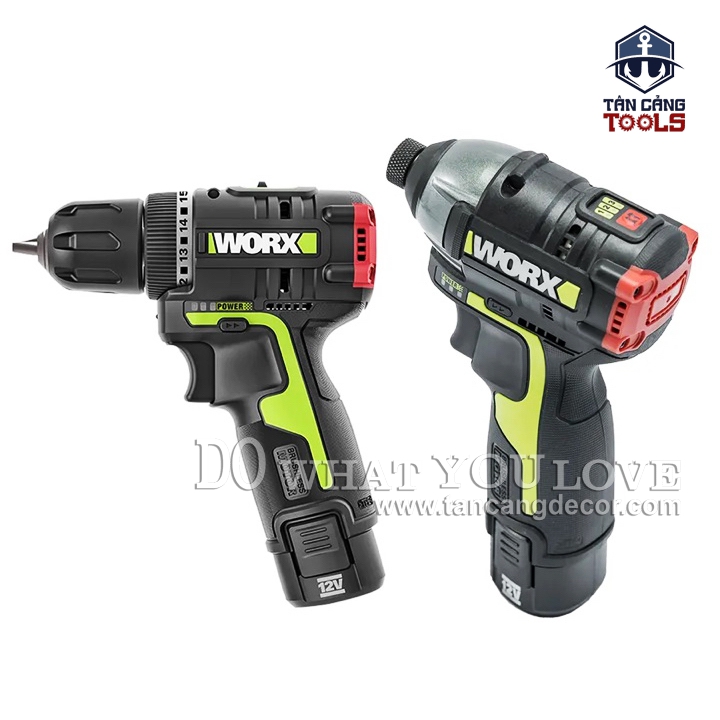 Combo Máy Vặn Vít, Máy Khoan Dùng Pin 12V Worx WU920X ( 2 Thân Máy, 2 Pin 2.0Ah, 1 Sạc, 1 Thùng ) - Ảnh 5
