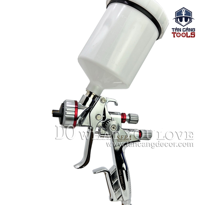 Súng Phun Sơn Seba HiQ-4500C 1.3 mm URP 600 cc - Ảnh 2