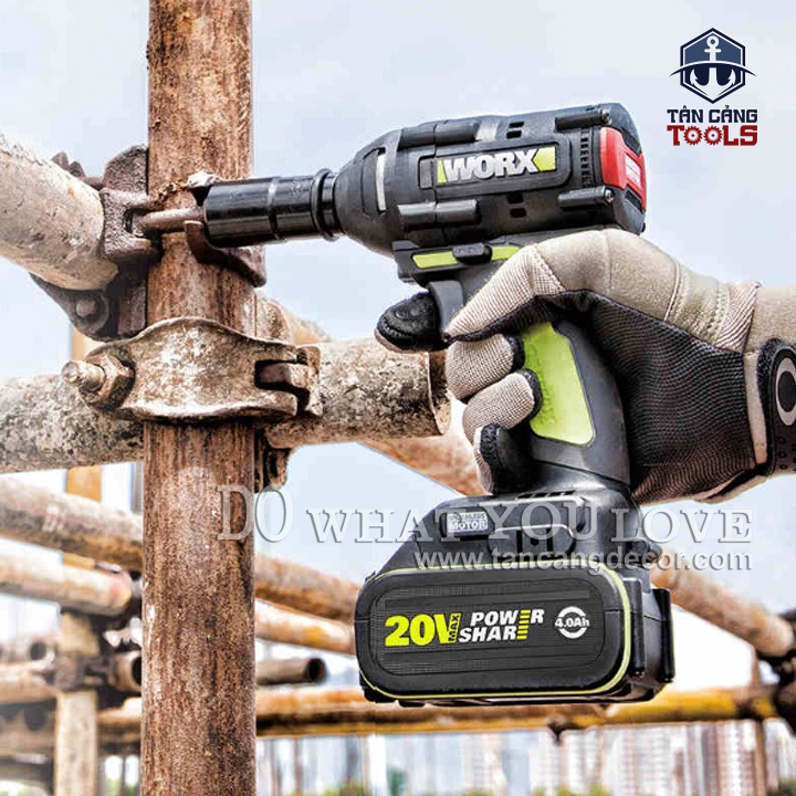 Máy Siết Bu Lông Dùng Pin 20V Worx WU279.9 1/2 Inches ( Thân Máy ) - Ảnh 3