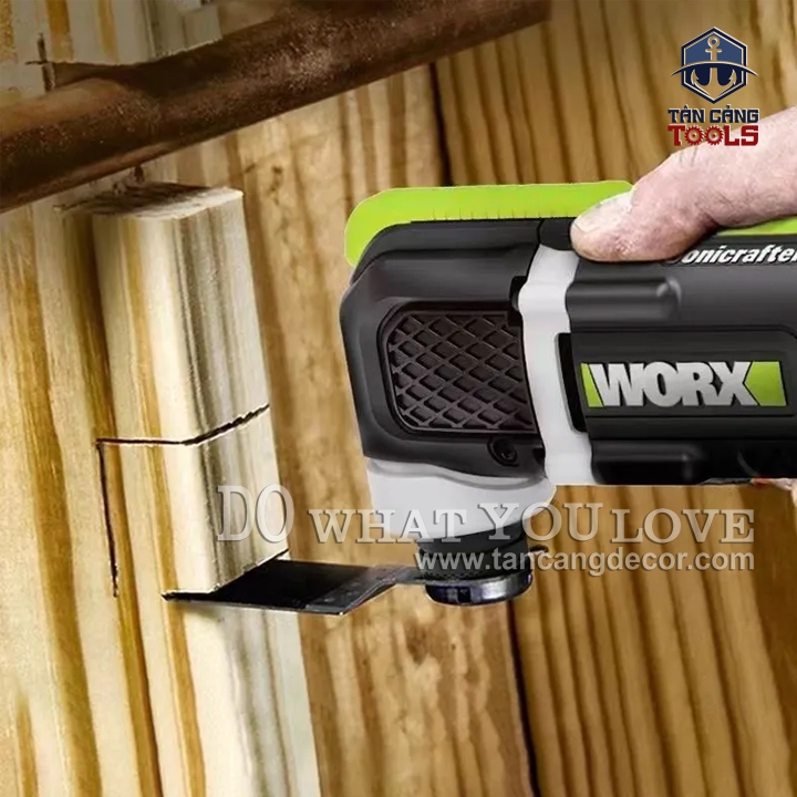Combo Máy Cắt Rung Đa Năng Dùng Pin 20V Worx WE696 ( Thân Máy, 1 Pin 2.0Ah, 1 Sạc ) - Ảnh 4