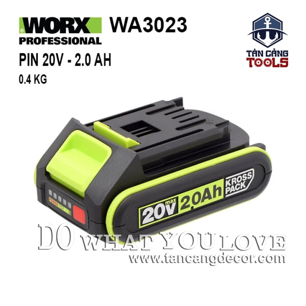 Pin 20V 2.0Ah Worx WA3023