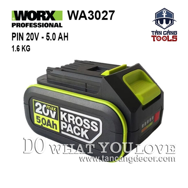 Pin 20V 5.0Ah Worx WA3027