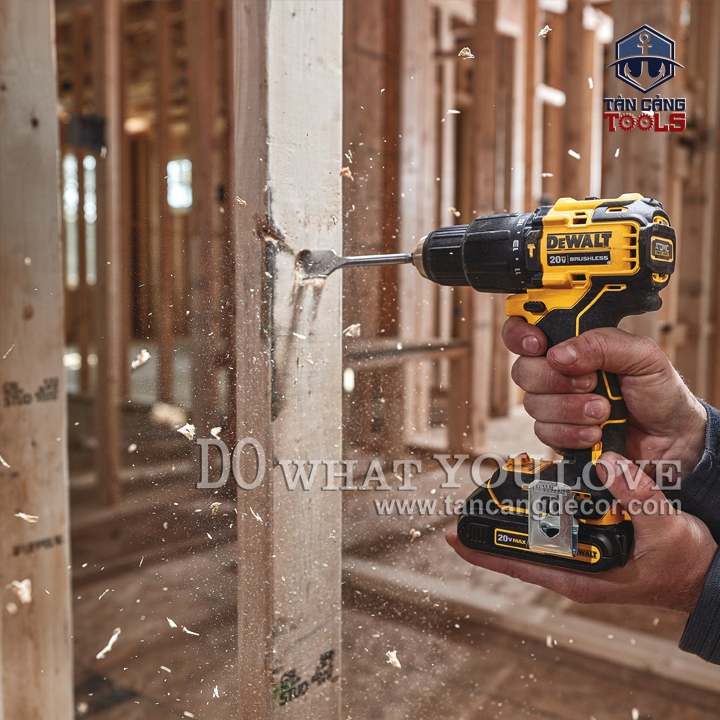Combo Máy Khoan Động Lực Dùng Pin DeWalt 20V DCD709D2 ( Thân Máy, Thùng Nhựa, 1 Sạc, 2 Pin 2.0 Ah ) - Ảnh 4