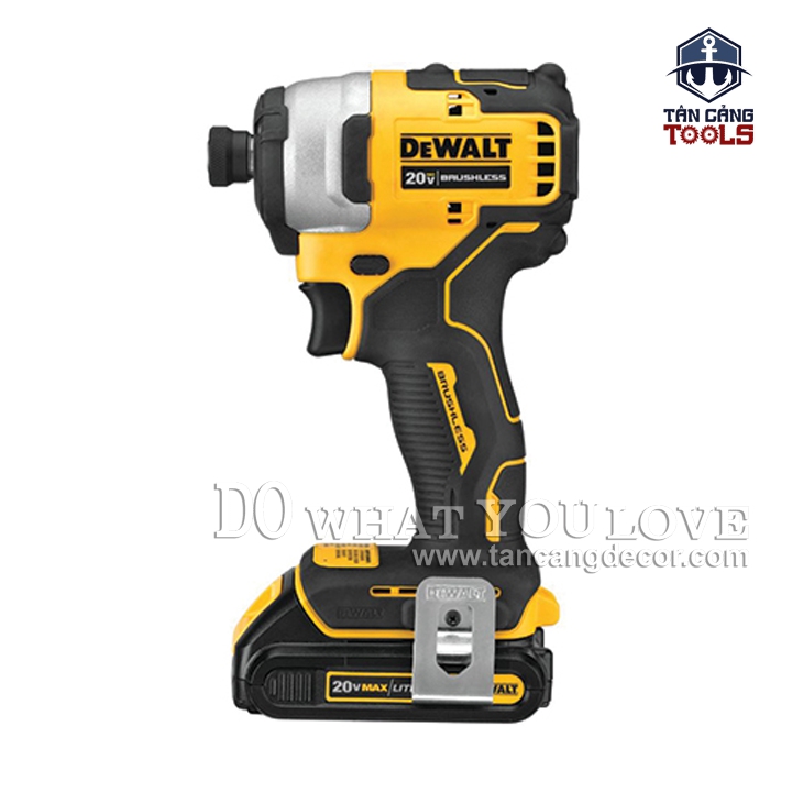 Combo Máy Vặn Vít Dùng Pin DeWalt 20V DCF809D2 ( Thân Máy, Thùng Nhựa, 1 Sạc, 2 Pin 2.0 Ah ) - Ảnh 3
