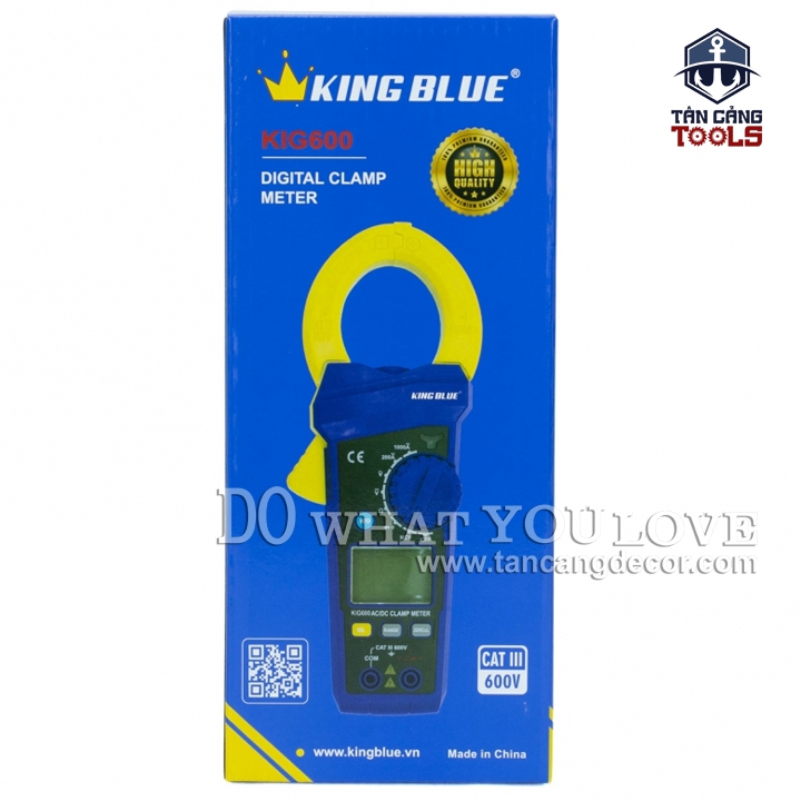 Ampe Kìm Đồng Hồ kẹp Dòng Vạn Năng 600V Kingblue KIG-600 Chuẩn CAT III - Ảnh 6