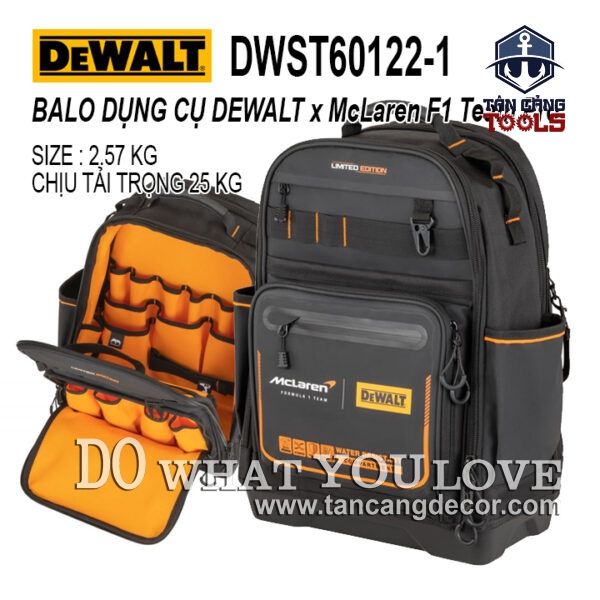 Balo Dụng Cụ Dewalt Phiên Bản McLaren DWST60122-1