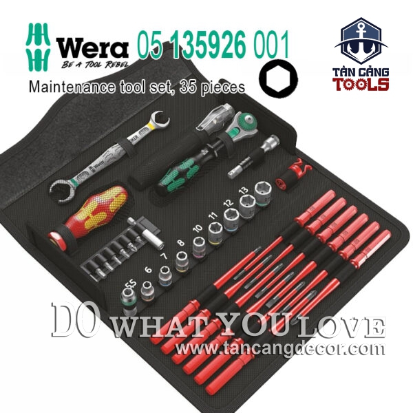 Bộ Dụng Cụ Đa Năng 35 Chi Tiết Cách Điện 1000V Wera 05 135926 001