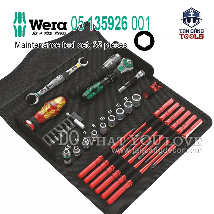 Bộ Dụng Cụ Đa Năng 35 Chi Tiết Cách Điện 1000V Wera 05 135926 001