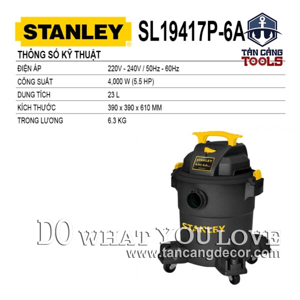 Alternative view of Máy Hút Bụi 3 Chức Năng 23 Lít 4000W Stanley SL19417P-6A