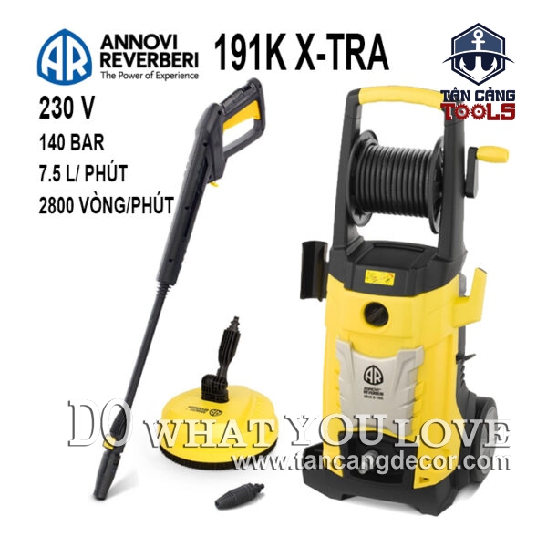 Máy Xịt Rửa Xe Cao Áp ANNOVI REVERBERI 191K-X-TRA 2000W