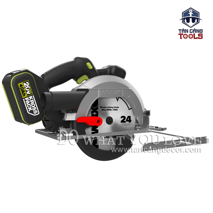 Máy Cưa Đĩa Dùng Pin 165 mm 20V Worx WU536.9 ( Thân Máy ) - Ảnh 4