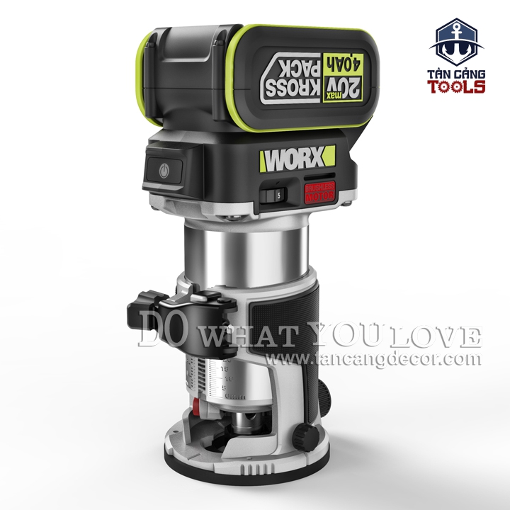 Máy Phay Dùng Pin 20V Worx WU560 ( Thân Máy ) - Ảnh 3