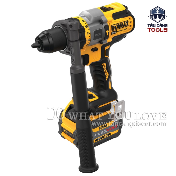 Combo Máy Khoan Động Lực Dùng Pin DeWalt 20V DCD999T1 ( Túi Vải, Thân Máy, Pin 6.0Ah, Sạc Nhanh ) - Ảnh 3