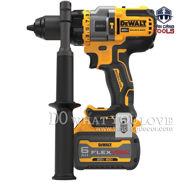 Combo Máy Khoan Động Lực Dùng Pin DeWalt 20V DCD999T1 ( Túi Vải, Thân Máy, Pin 6.0Ah, Sạc Nhanh ) - Ảnh 4