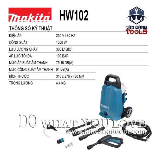 Alternative view of Máy Xịt Rửa Xe Cao Áp Makita HW102 1300W