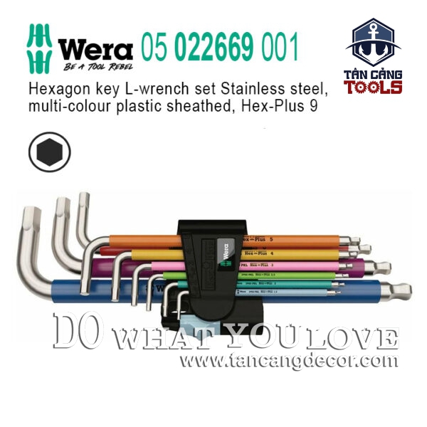 Bộ Lục Giác 9 Chi Tiết Wera 05 022669 001