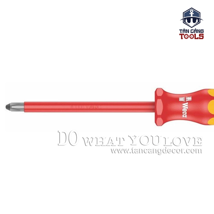 Tuốc Vít 4 Cạnh PH2 x 150 mm Cách Điện 1000V Wera 05 006154 001 - Ảnh 2
