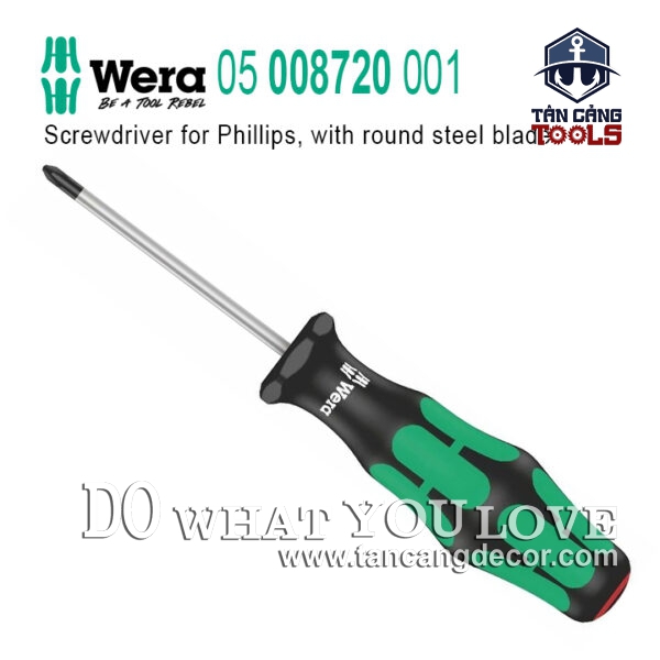 Tuốc Vít 4 Cạnh PH2 x 100 mm Wera 05 008720 001