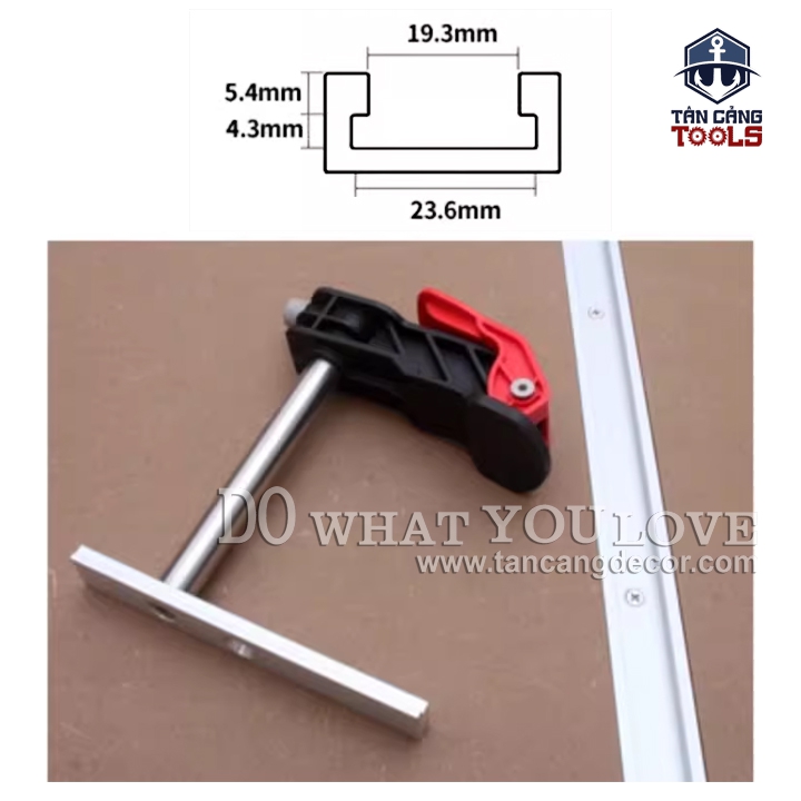 Bộ 2 Thanh Nhôm Trượt Ray 20 Cm Chuyên Dụng Kết Nối Cảo Kẹp Wnew - Ảnh 2