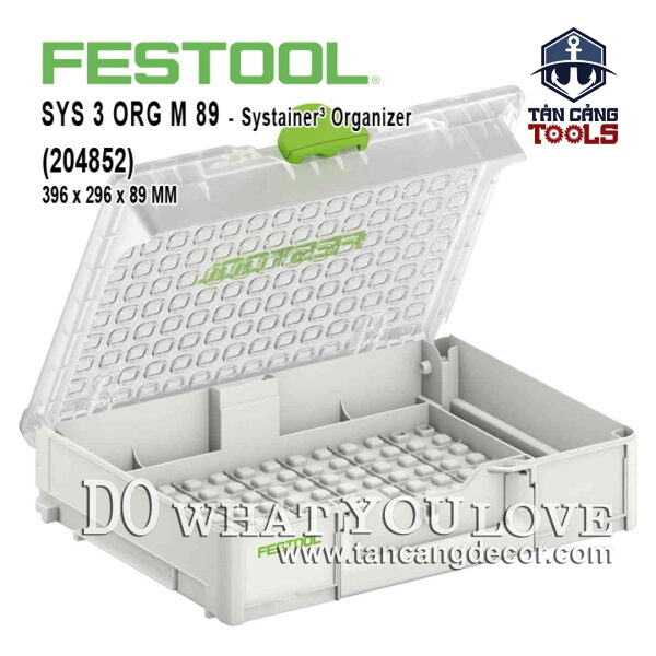 Hộp Đựng Dụng Cụ Festool SYS 3 ORG M 89 (204852)