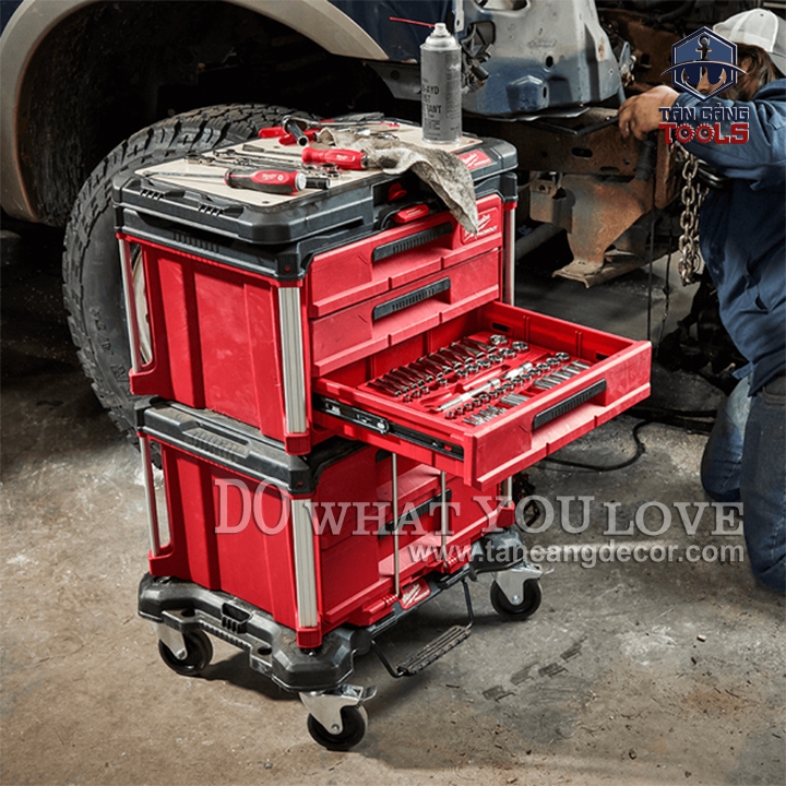 Thùng Đựng Đồ Nghề 3 Ngăn Kéo Milwaukee Packout 48-22-8443 - Ảnh 13