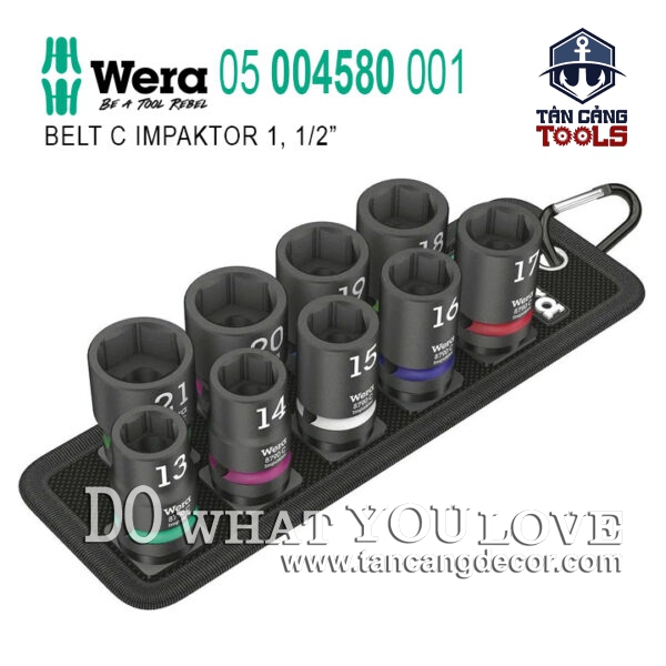 Bộ 9 Đầu Tuýp 1/2 Inches Wera BELT C IMPAKTOR 05004580001