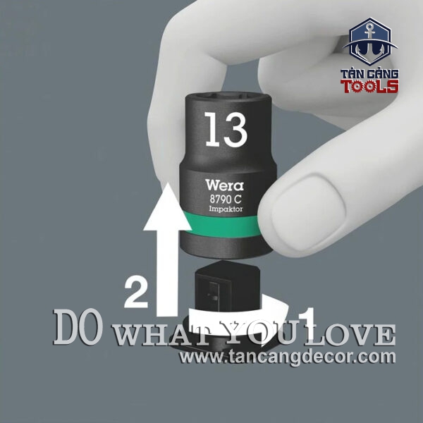 Bộ 9 Đầu Tuýp 1/2 Inches Wera BELT C IMPAKTOR 05004580001 - Ảnh 4