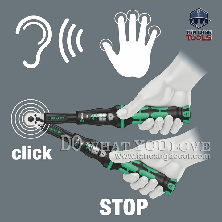 Bộ Tuýp Cần Siết Tự Động 1/2 Inches 12 Chi Tiết Có Chỉnh Lực 40 - 200 N Wera 05 075680 001 - Ảnh 12