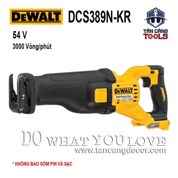 Máy Cưa Kiếm Dùng Pin Flex Volt 54/60V DeWalt DCS389N –KR ( Thân Máy )
