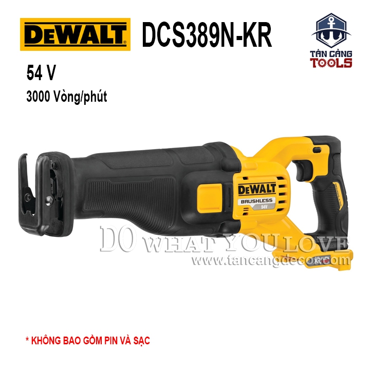 Máy Cưa Kiếm Dùng Pin Flex Volt 54/60V DeWalt DCS389N –KR ( Thân Máy )