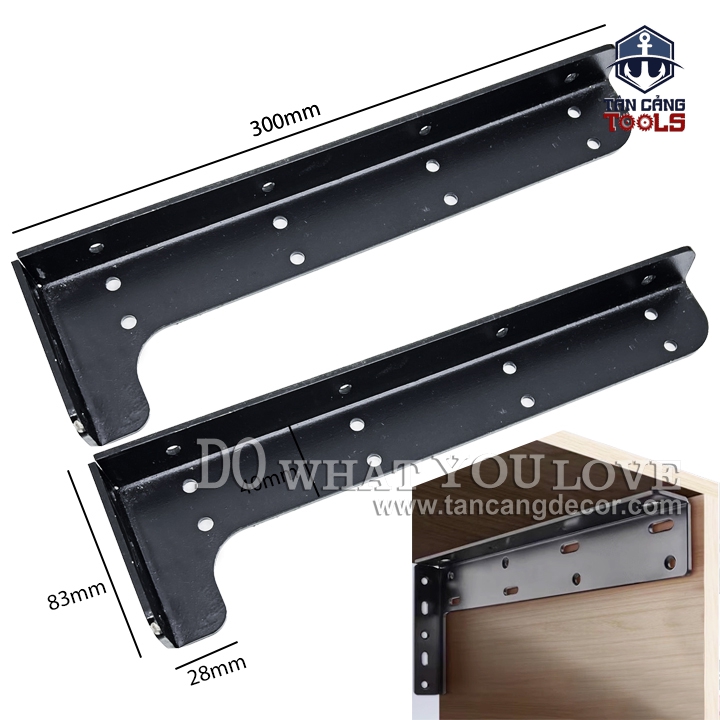 Bass Treo Kệ Âm Kệ 300 x 83 mm ( 1 Cặp )